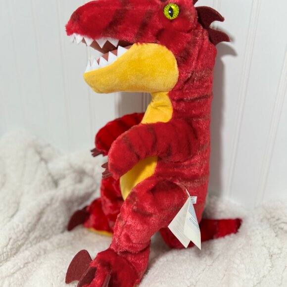 Build-A-Bear Workshop 16 Plush T-Rex Red Dinosaur Cute, Soft Stuffed Animal - Picture 3 of 5